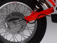 Moorespeed BMW GS rear brake actuation kit.